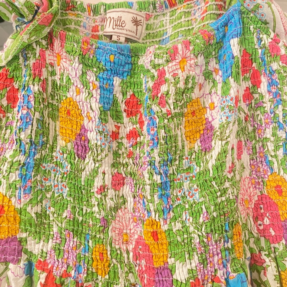 Mille Floral Smocked Dress - Multicolor